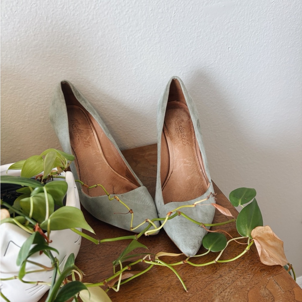 Madewell | Mira light blue / green stilettos